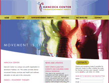 Tablet Screenshot of hancockcenter.net